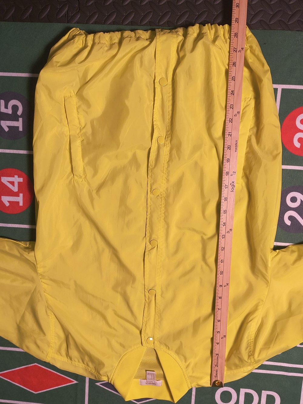 Forever 21 Neon Yellow Windbreaker Jacket Women’s S Lightweight Snap Front - Picture 8 of 16